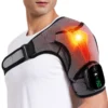 Electric Shoulder Massager Thermal Elbow Support Belt Vibrator Joint Relax Knee Heated Massage Heating Vibration Cordless Braces